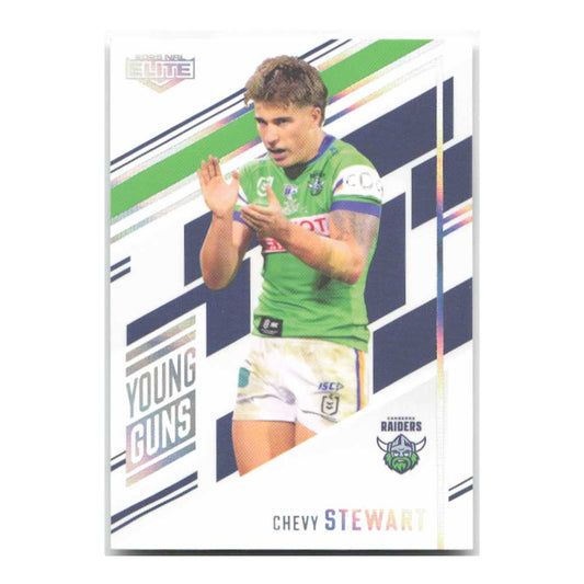 Chevy Stewart Young Guns Raiders YG04/34 #088/221 2025 NRL Elite Trading Card