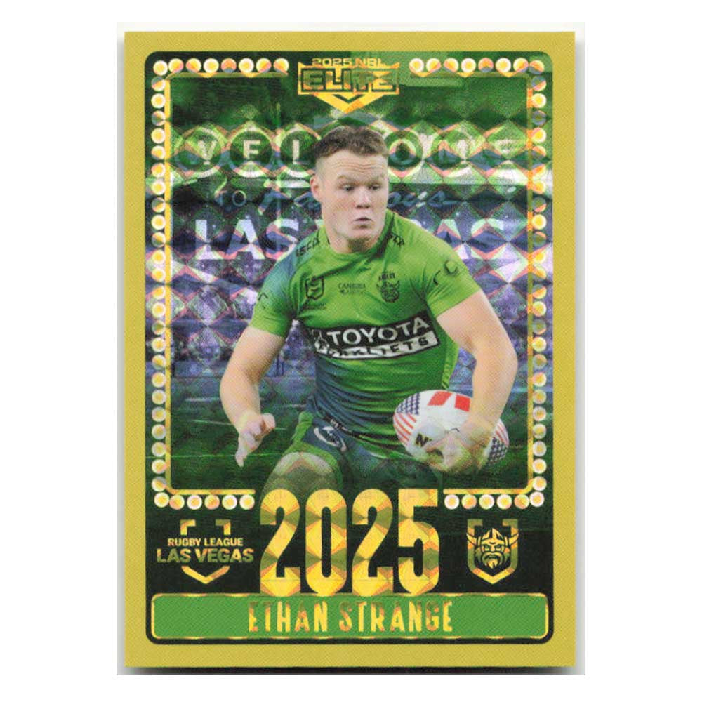 Ethan Strange 2025 Las Vegas Raiders V04/30 2025 NRL Elite Trading Card