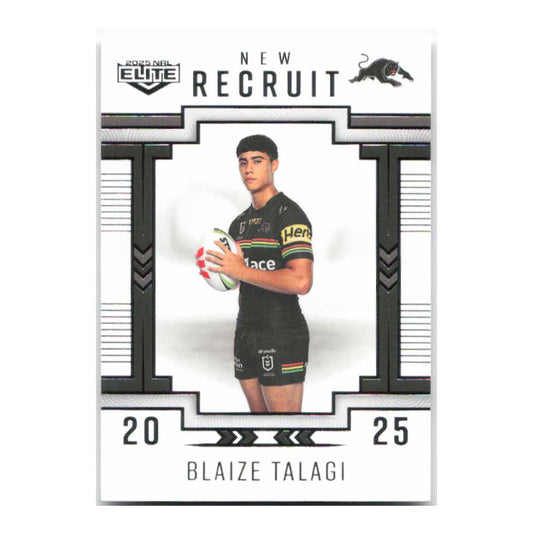 Blaize Talagi New Recruit Panthers NR24/38 2025 NRL Elite Trading Card