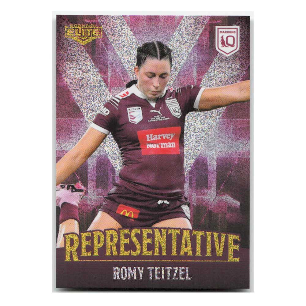 Romy Teitzel Representative Maroons REP32/48 2025 NRL Elite Trading Card