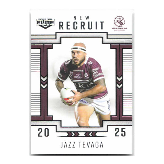 Jazz Tevaga New Recruit Sea Eagles NR14/38 2025 NRL Elite Trading Card