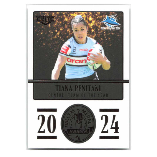 Tiana Penitani 2024 Daly M Medal Sharks DM24/36 2025 NRL Elite Trading Card