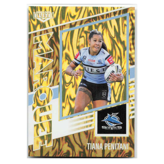Tiana Penitani Marquee Gold Sharks MG11/44 #24/93 2025 NRL Elite Trading Card