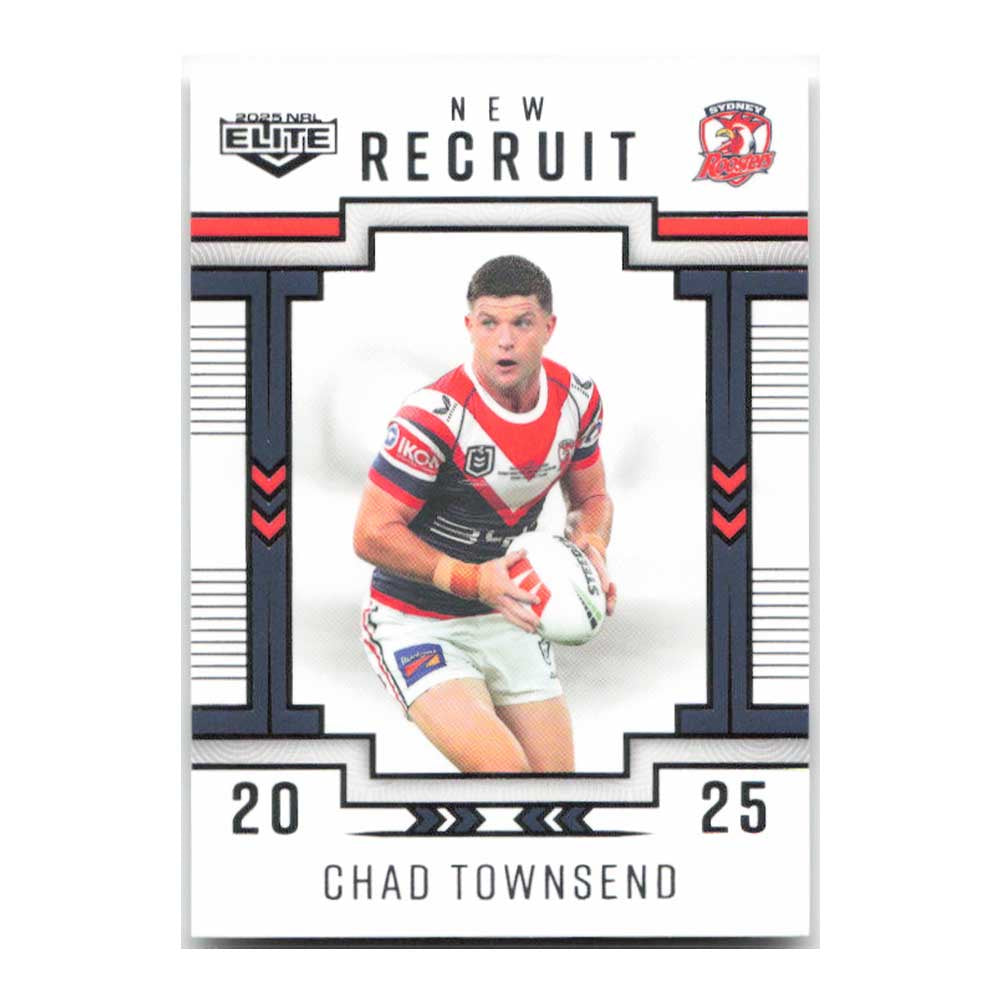 Chad Townsend New Recruit Roosters NR30/36 2025 NRL Elite Trading Card