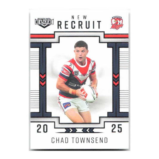 Chad Townsend New Recruit Roosters NR30/36 2025 NRL Elite Trading Card