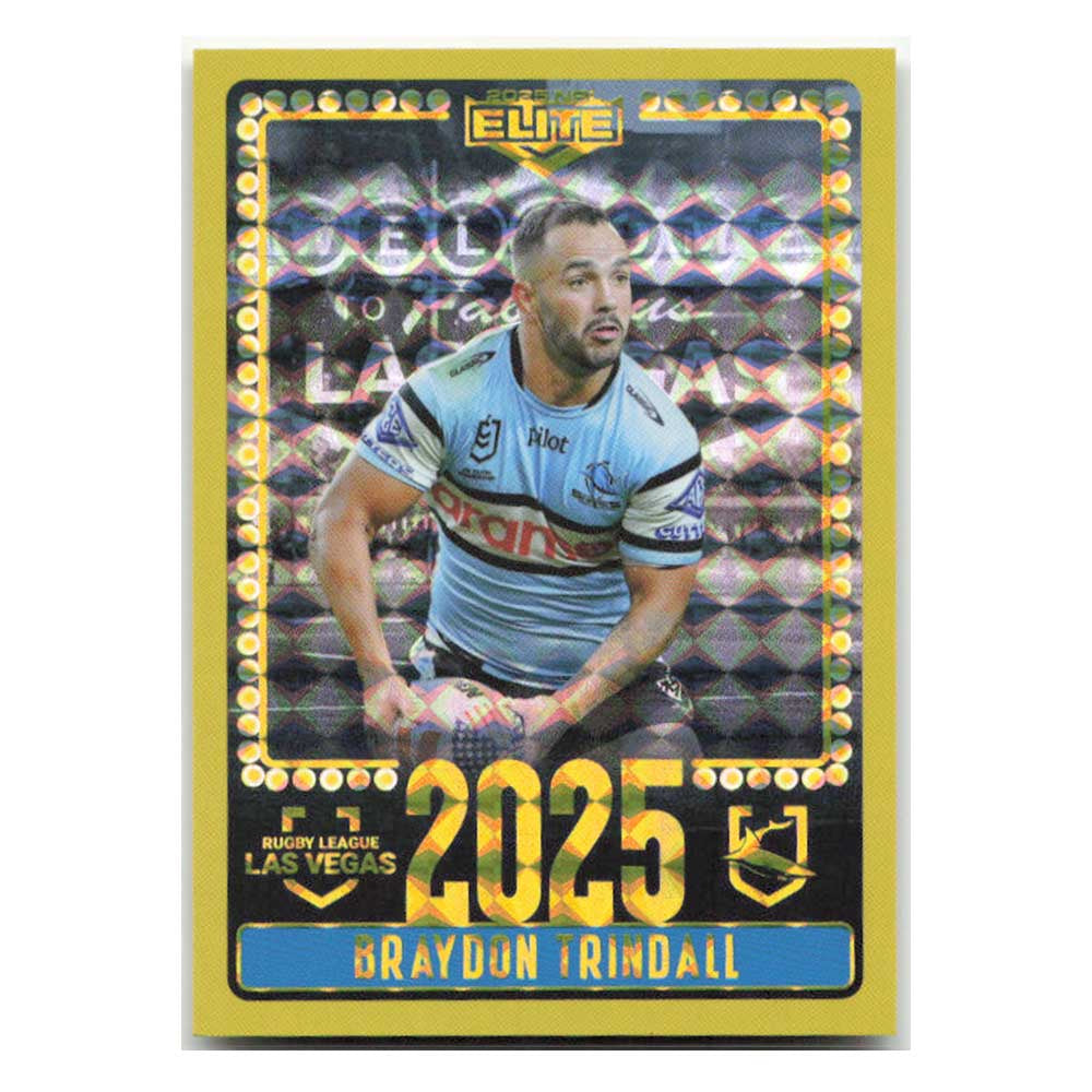 Braydon Trindall 2025 Las Vegas Sharks V24/30 2025 NRL Elite Trading Card