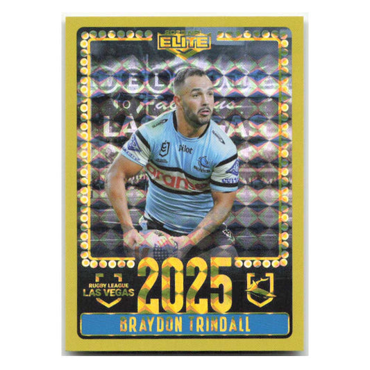 Braydon Trindall 2025 Las Vegas Sharks V24/30 2025 NRL Elite Trading Card