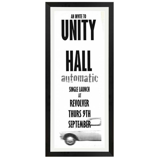Unity Hall – Automatic Vintage Daybill Poster Framed