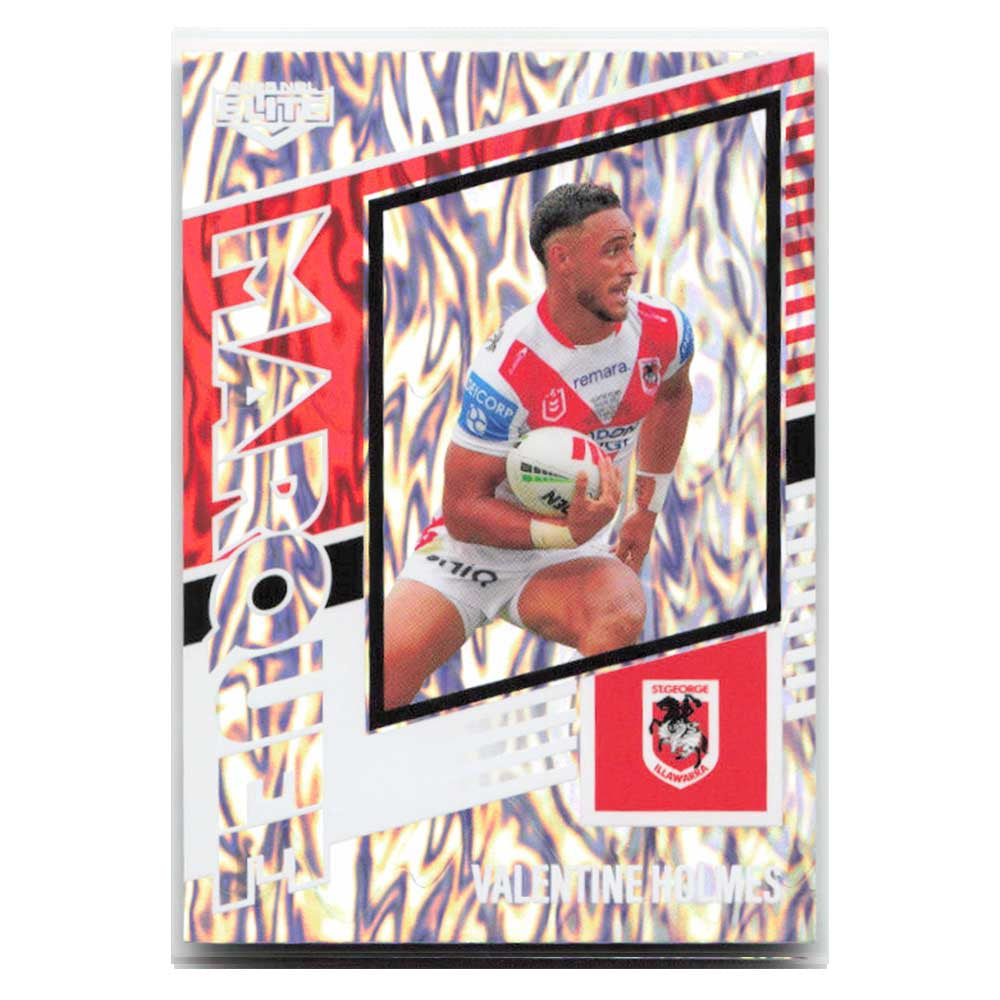 Valentine Holmes Marquee Dragons M35/44 2025 NRL Elite Trading Card