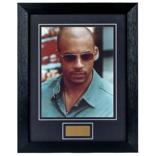 Vin Diesel Personally Signed Fast and the Furious 8 x 10 Photograph Framed