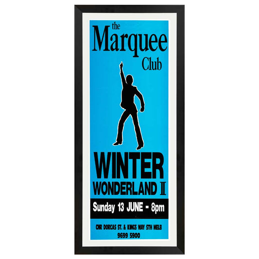 The Marquee Club – Winter Wonderland II Vintage Daybill Poster Framed