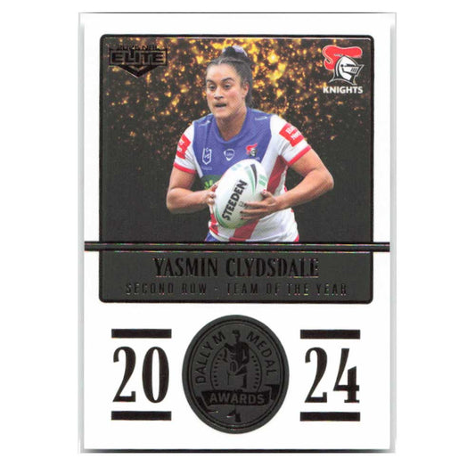 Yasmin Clydsdale 2024 Daly M Medal Knights DM31/36 2025 NRL Elite Trading Card