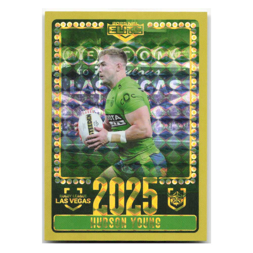 Hudson Young 2025 Las Vegas Raiders V06/30 2025 NRL Elite Trading Card