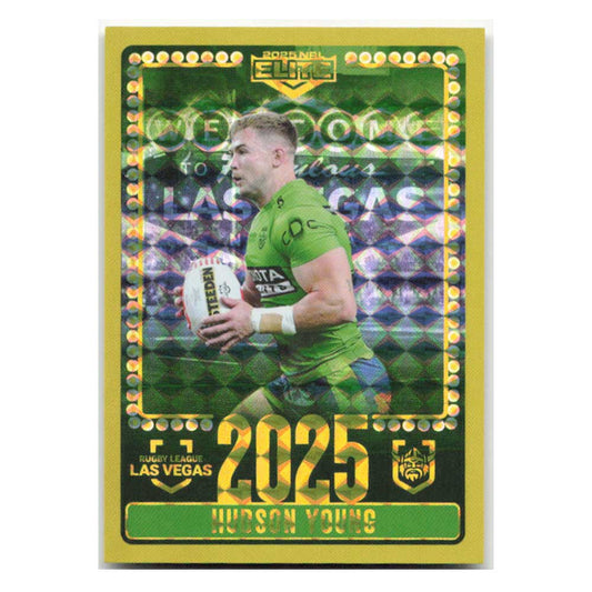 Hudson Young 2025 Las Vegas Raiders V06/30 2025 NRL Elite Trading Card