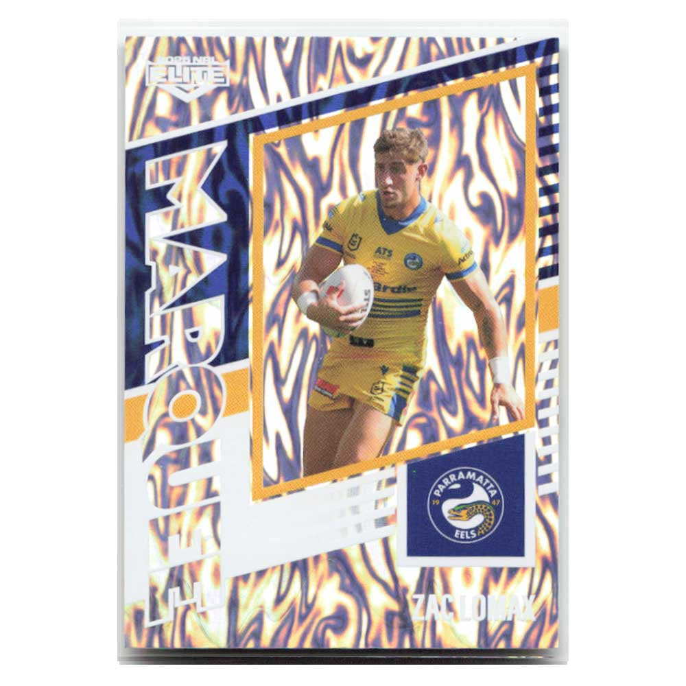 Zac Lomax Marquee Eels M27/44 2025 NRL Elite Trading Card