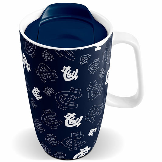 Carlton Blues Travel Mug with Handle