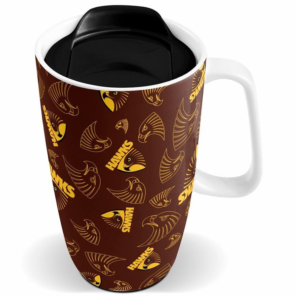 Hawthorn Hawks Travel Mug with Handle