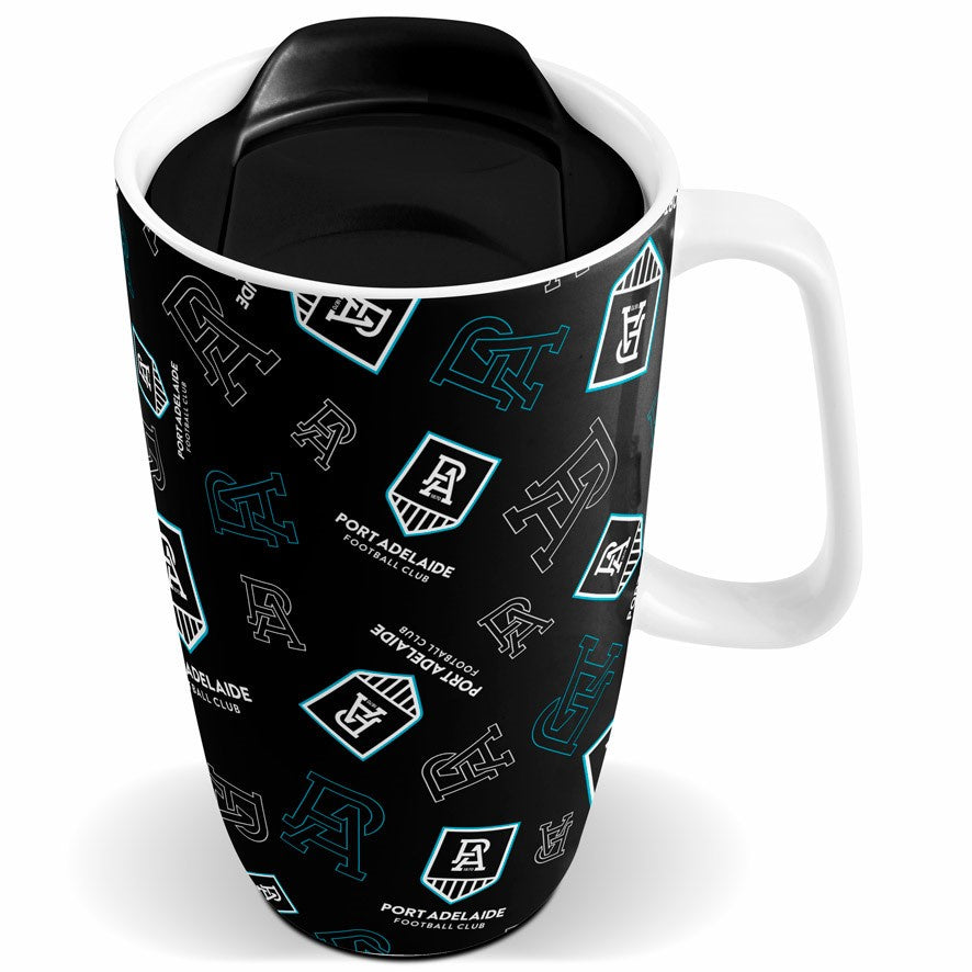 Port Adelaide Power Travel Mug with Handle