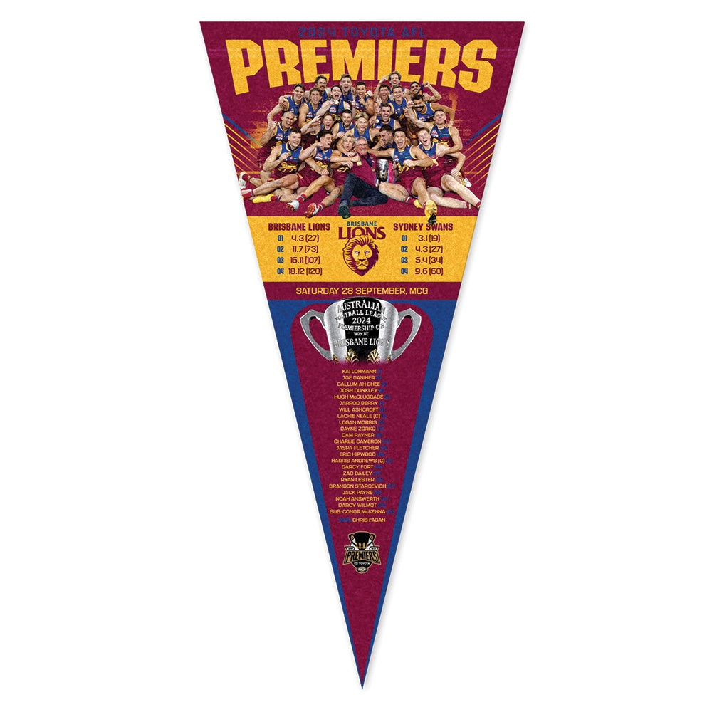 Brisbane Lions Grand Final 2024 Pennant team Phase 2