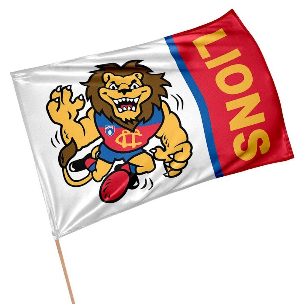 Brisbane Lions Retro Game Day Flag