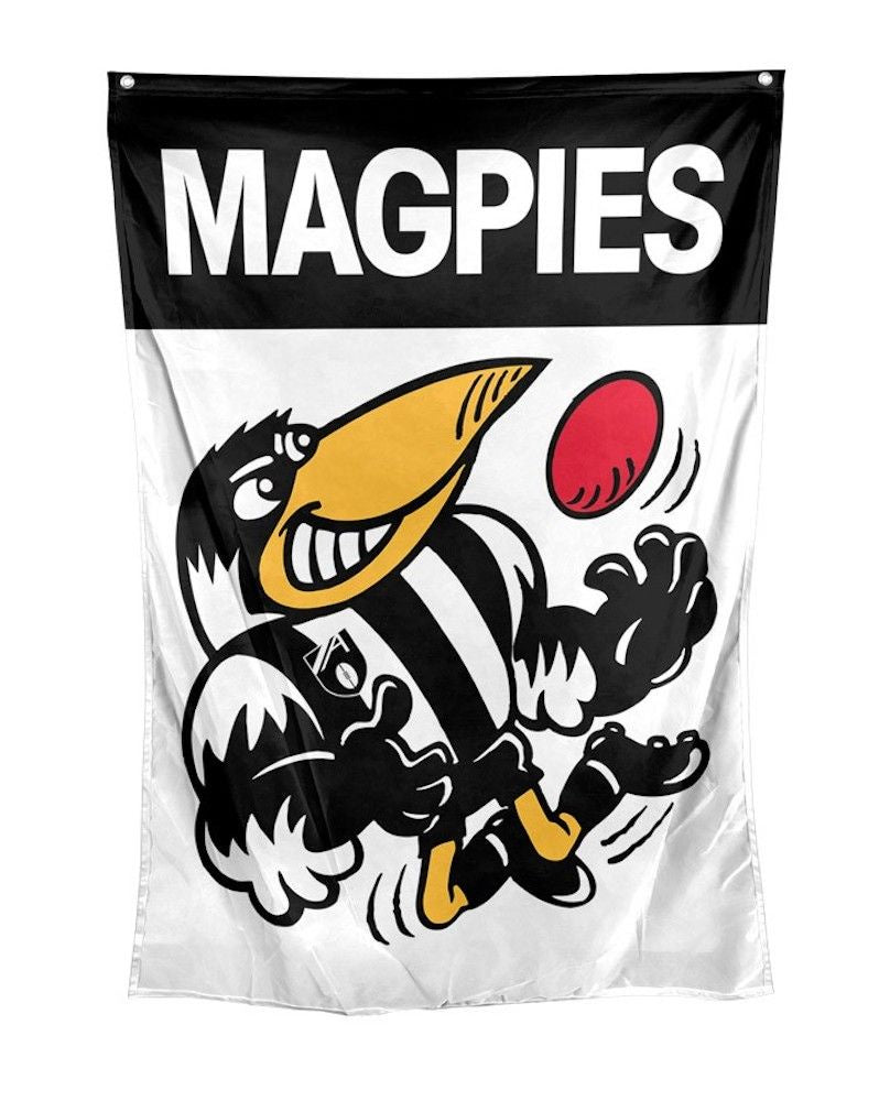 Collingwood Magpies AFL Retro Wall Flag