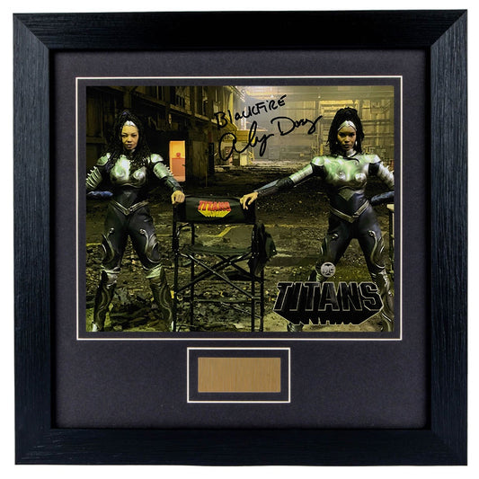 Alyma Dorsey Personally Signed DC Titans  8 x 10 Photograph Framed