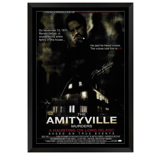 Amityville Murders Diane Franklin Signed Movie Poster - JSA Certified Framed