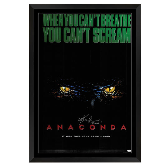 Anaconda Kari Wuhrer Signed Movie Poster - JSA Certified Framed