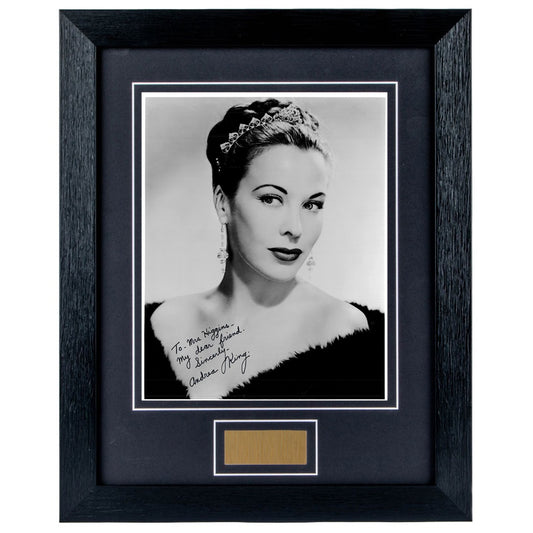 Andrea King Personally Signed Portrait V2 8 x 10 Photograph Framed