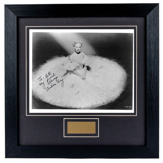 Andrea King Personally Signed Portrait V3 8 x 10 Photograph Framed