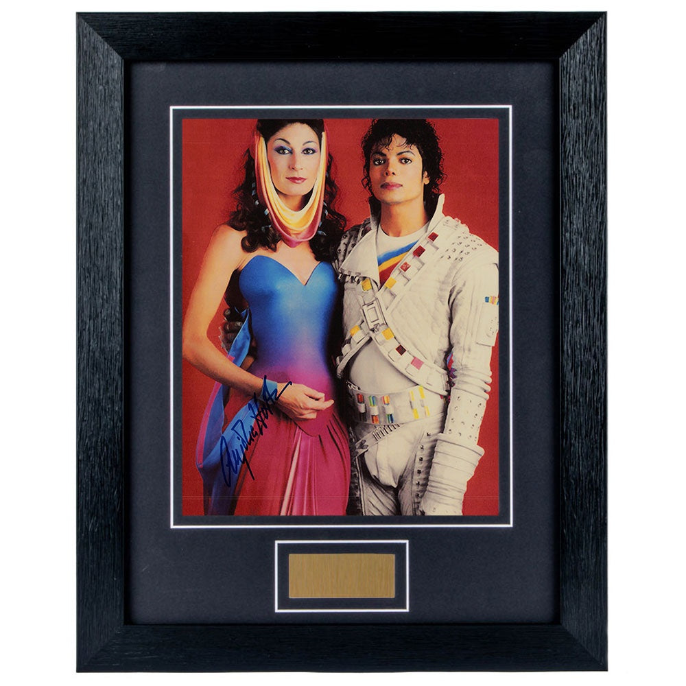 Anjelica Huston Personally Signed Captain EO V3 8 x 10 Photograph Framed