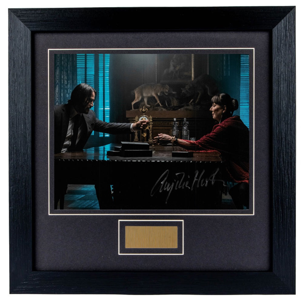 Anjelica Huston Personally Signed John Wick 3 V2 8 x 10 Photograph Framed