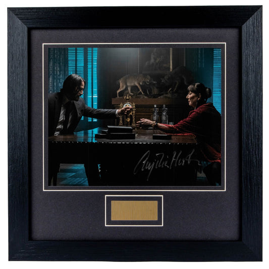 Anjelica Huston Personally Signed John Wick 3 V2 8 x 10 Photograph Framed