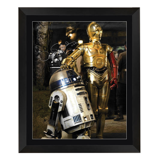 Star Wars C-3PO and R2D2 Signed Anthony Daniels 16x20 Photo Framed