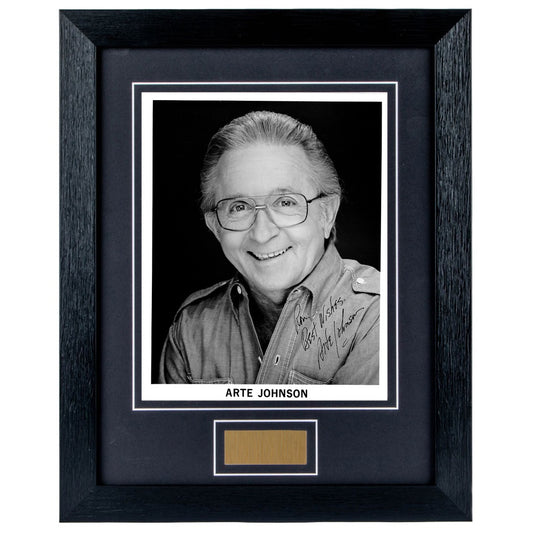 Arte Johnson Personally Signed Rowan and Martys laugh in  8 x 10 Photograph Framed