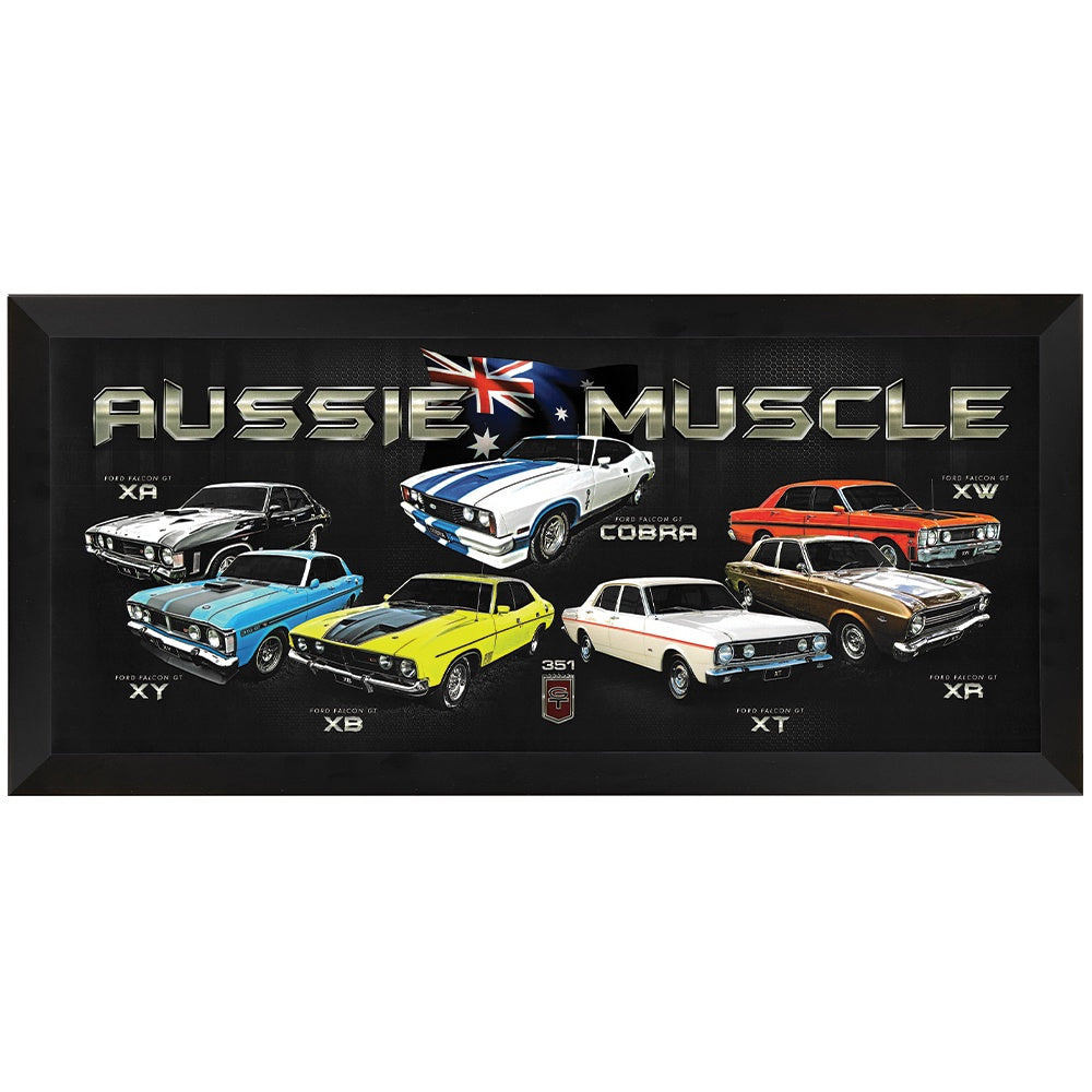 Aussie Ford Muscle Print Framed