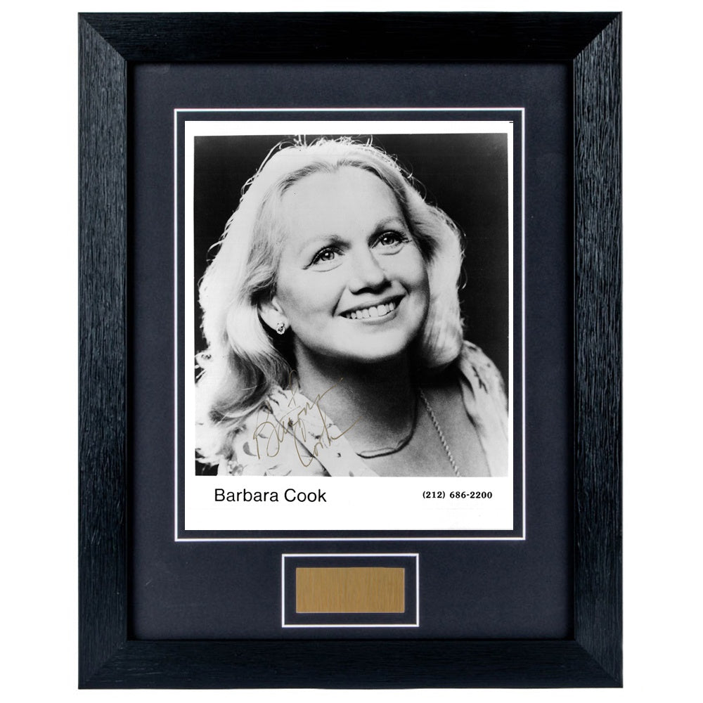 Barbara Cook Personally Signed Portrait 8 x 10 Photograph Framed