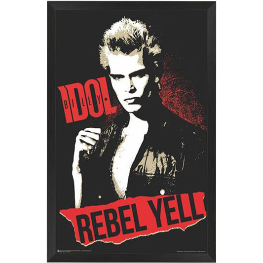 Billy Idol Rebel Yell Poster Framed
