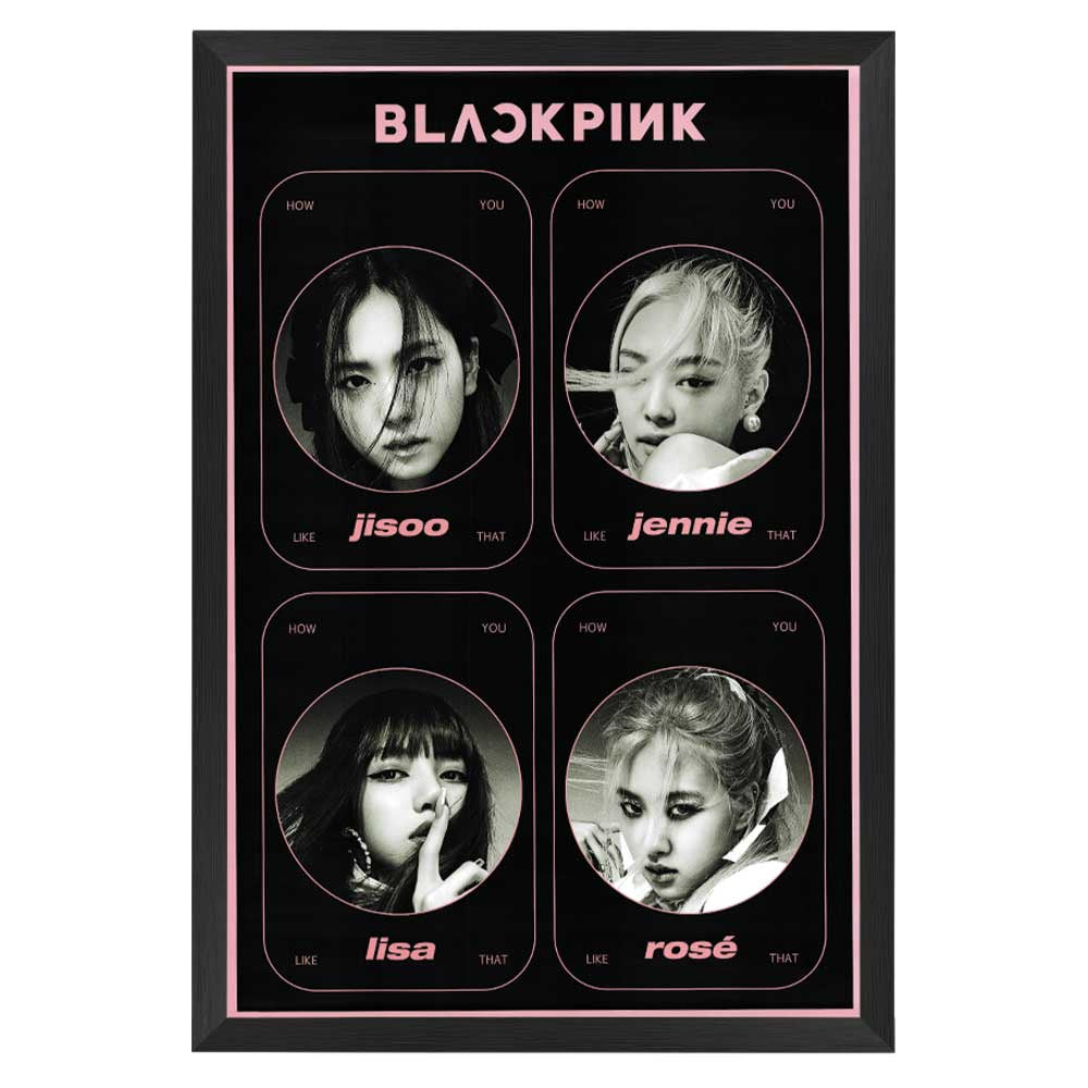K-Pop Black Pink - How You Like That Poster Framed