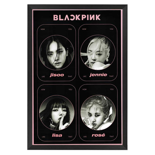 K-Pop Black Pink - How You Like That Poster Framed