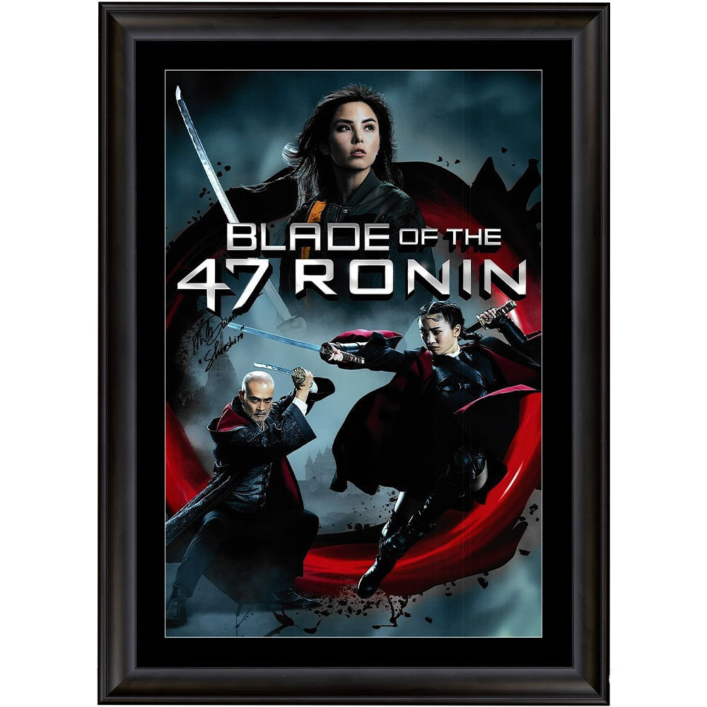 Mark Dacascos Signed Blade Of The 47 Ronin Movie Poster 1 Framed