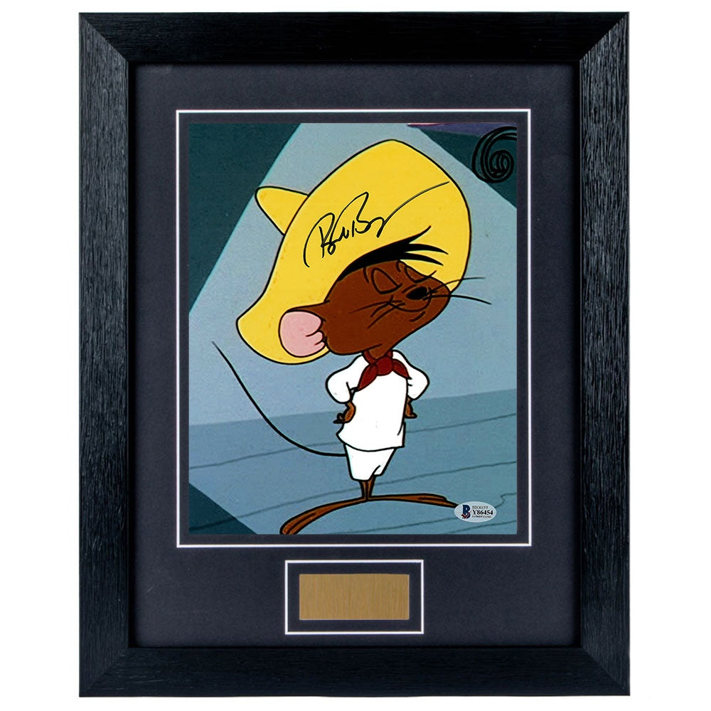 Bob Bergen Personally Signed Speedy Gonzales V2 8x10 Photograph Framed
