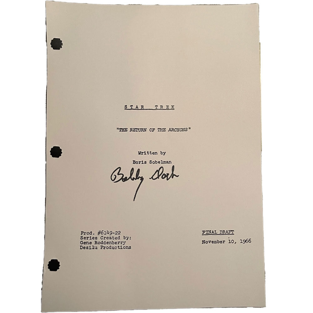 Bobby Clark Star Trek Signed Script