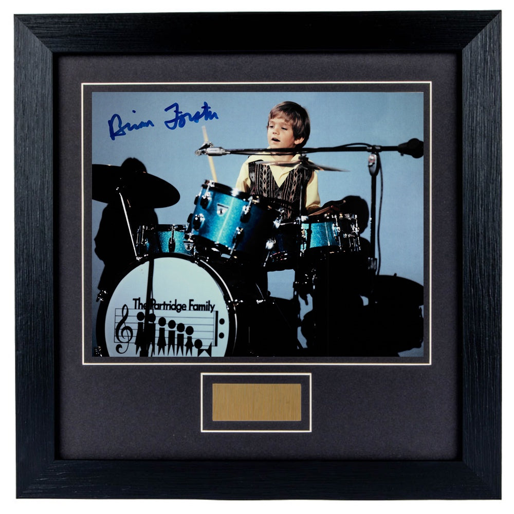 Brian Forster Personally Signed The Partridge Family 8 x 10 Photograph Framed