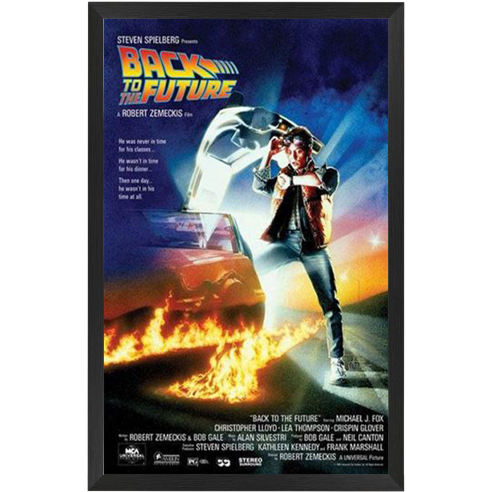 Back To The Future Poster Framed