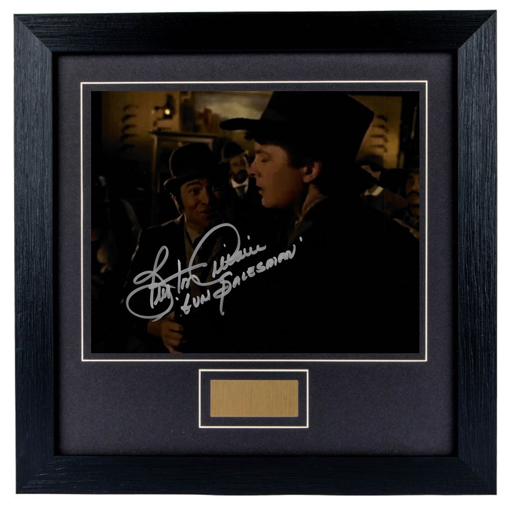 Burton Gilliam Personally Signed Back To The Future Part 3  8 x 10 Photograph Framed