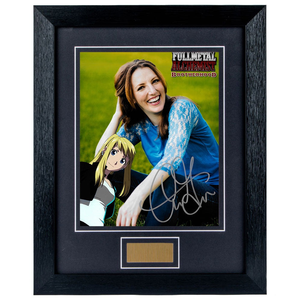 Caitlin Glass Personally Signed Fullmetal Alchemist: Brotherhood 8x10 Photograph Framed