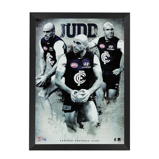 Carlton Blues Chris Judd Poster Framed