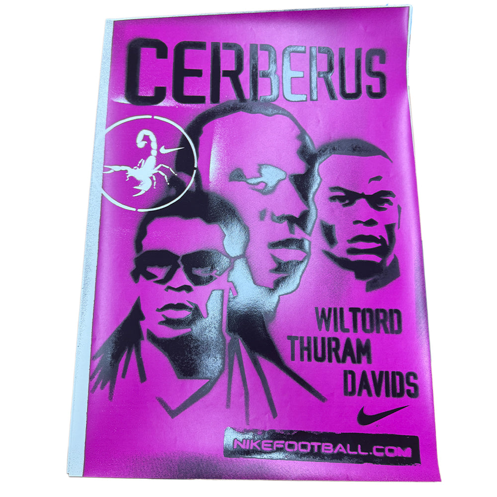 Nike Scorpion KO 2002 Cerberus Vintage Spray-Painted Football Artwork