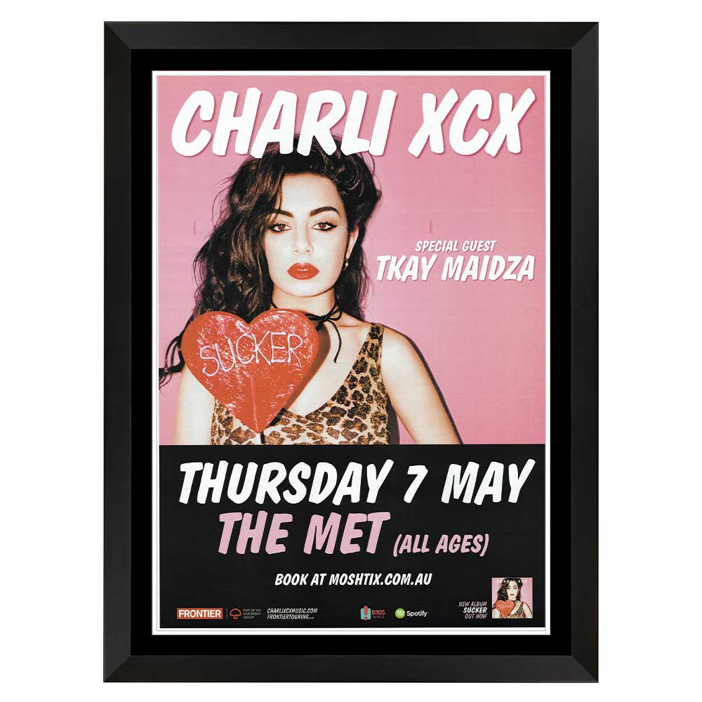 Charli XCX The Met Tour Poster Framed